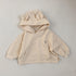 Children's autumn bear hooded sweater baby cute coat or can be matched with bottom socks